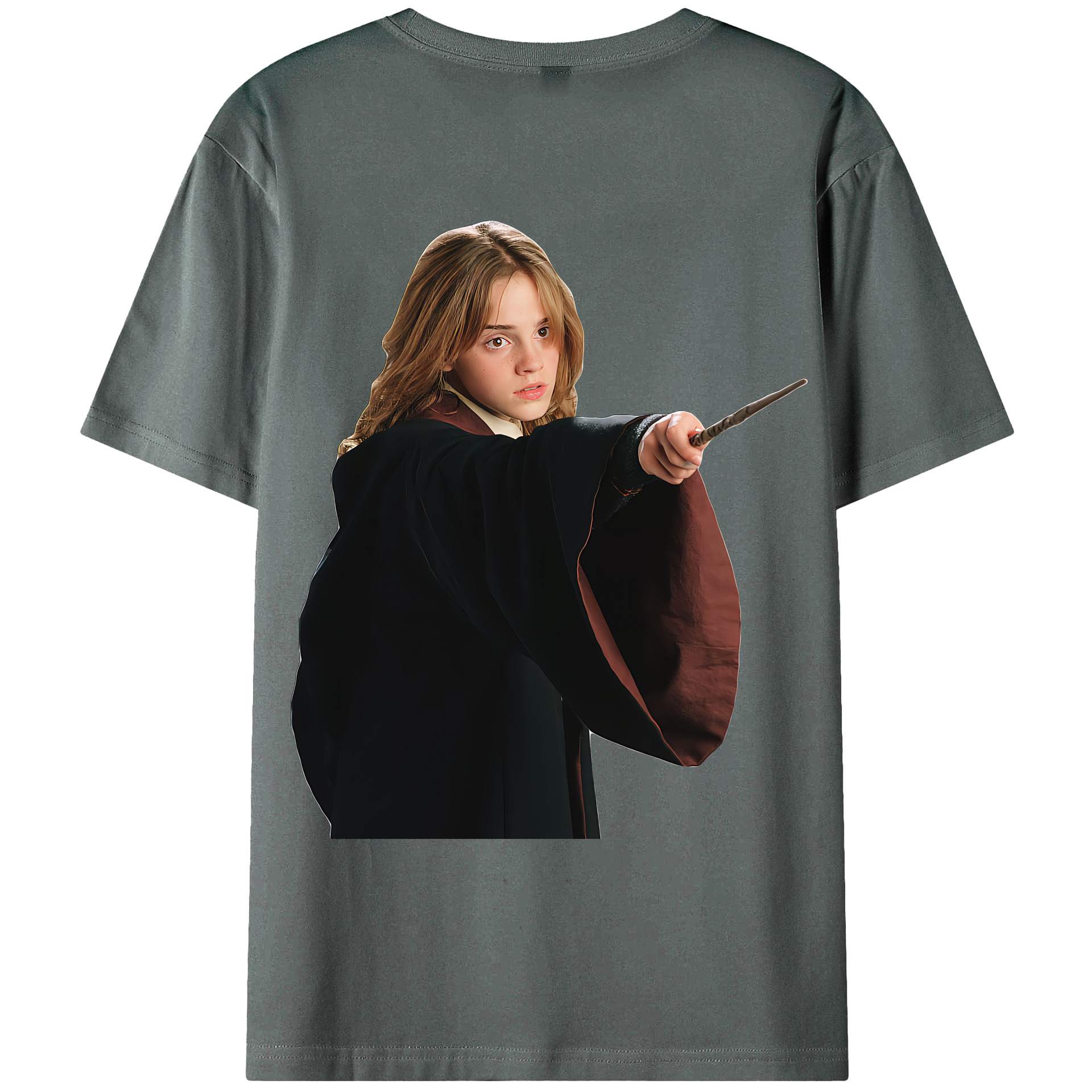 （画像用） Harry Potter ハリー・ポッターシリーズ 綿100％ メンズ半袖Tシャツ（バックプリント） 通気性